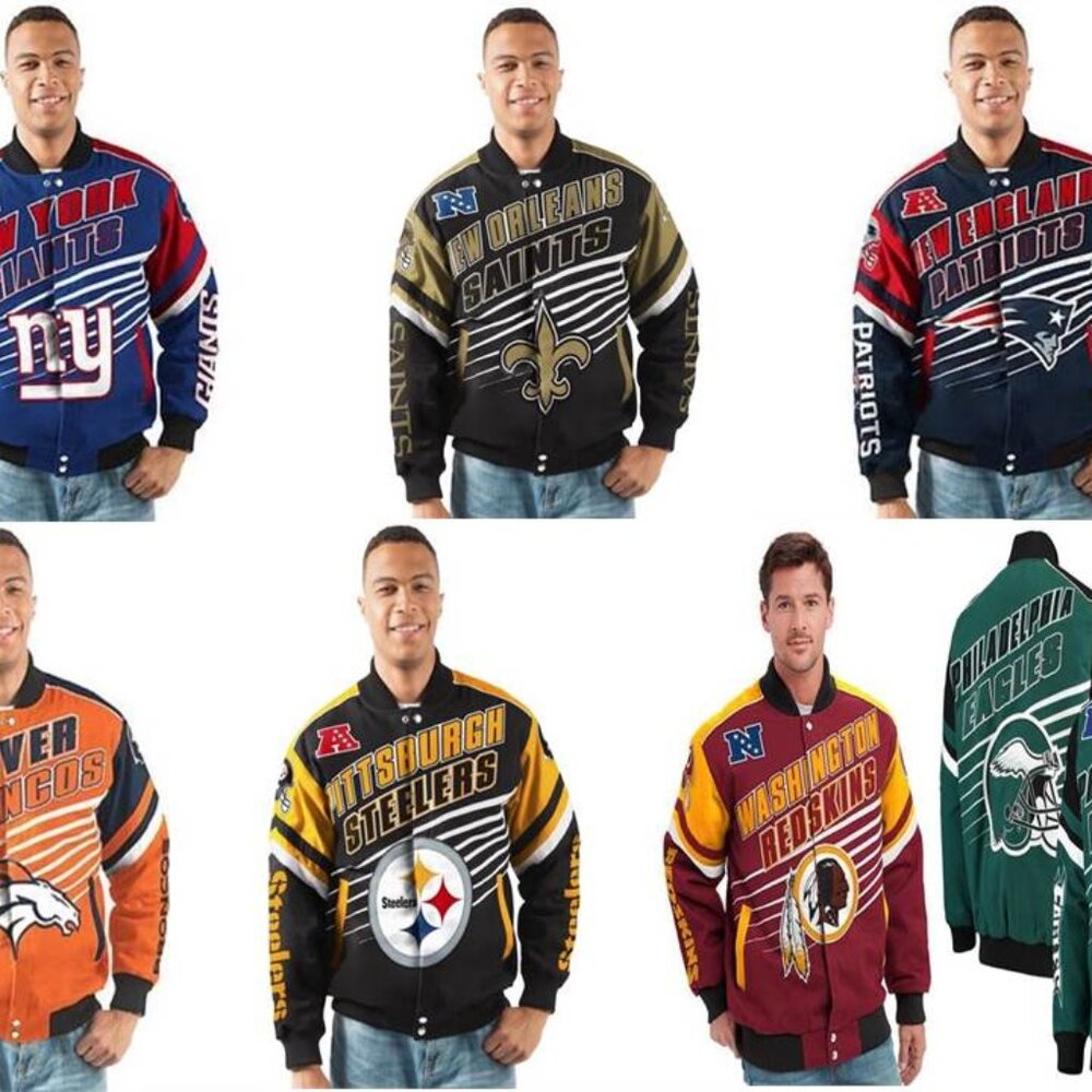 G-III Sports Men's NFL Linebacker Twill Jackets